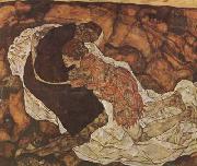 Egon Schiele Death and the Maiden (mk20) oil painting reproduction